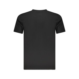 CAVALLI CLASS Ανδρικό Μαύρο T-shirt με κοντά μανίκια και λογότυπο