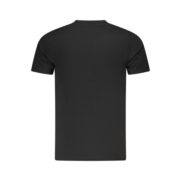 CAVALLI CLASS ανδρικό μαύρο T-shirt με κοντά μανίκια και λογότυπο