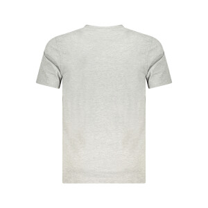 CAVALLI CLASS Ανδρικό Γκρι T-shirt με κοντά μανίκια και λογότυπο