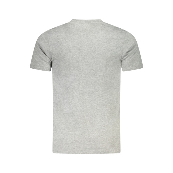 CAVALLI CLASS Ανδρικό Γκρι T-shirt με κοντά μανίκια και λογότυπο