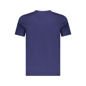 CAVALLI CLASS Ανδρικό Μπλε T-shirt με κοντά μανίκια και λογότυπο