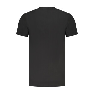 Cavalli Class ανδρικό μαύρο t-shirt με κοντά μανίκια και λογότυπο