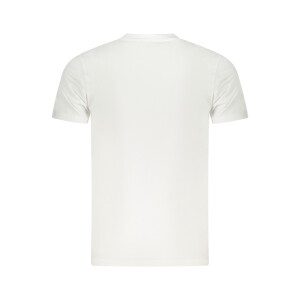Cavalli Class ανδρικό λευκό T-shirt με κοντά μανίκια και λογότυπο