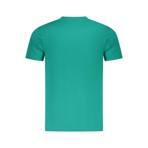 CAVALLI CLASS ανδρικό t-shirt σε πράσινο χρώμα με κοντά μανίκια και λογότυπο