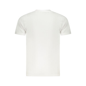 CAVALLI CLASS Ανδρικό Λευκό T-shirt με print λογότυπο