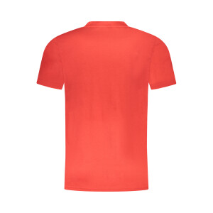 CAVALLI CLASS Ανδρικό Κόκκινο T-Shirt με print λογότυπο