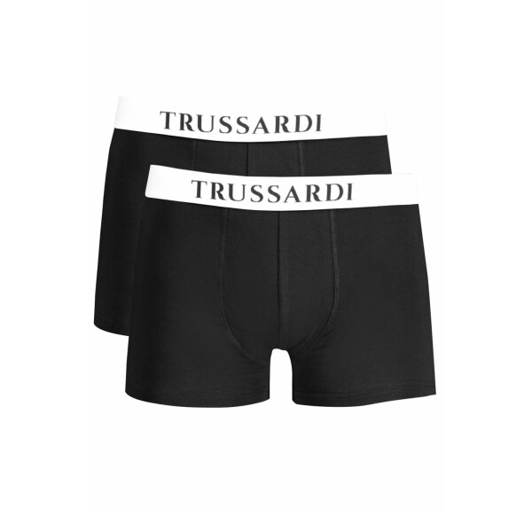 Trussardi ανδρικά μποξεράκια σε μαύρο χρώμα με λογότυπο