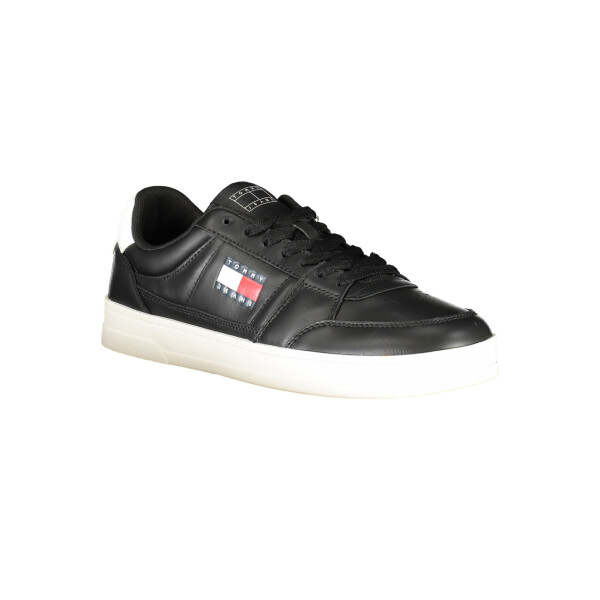 Tommy Hilfiger ανδρικά sneakers σε μαύρο χρώμα με κορδόνια