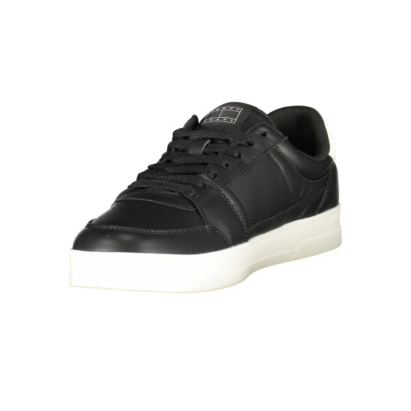 Tommy Hilfiger ανδρικά sneakers σε μαύρο χρώμα με κορδόνια