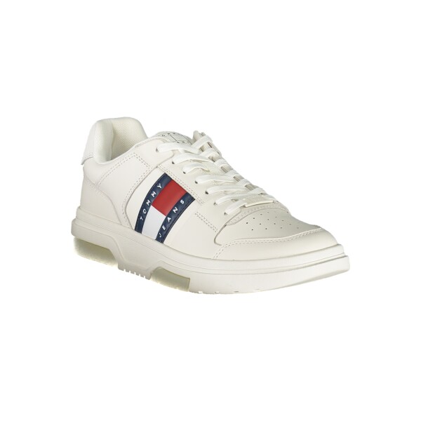 Tommy Hilfiger ανδρικά sneakers σε λευκό χρώμα με κορδόνια