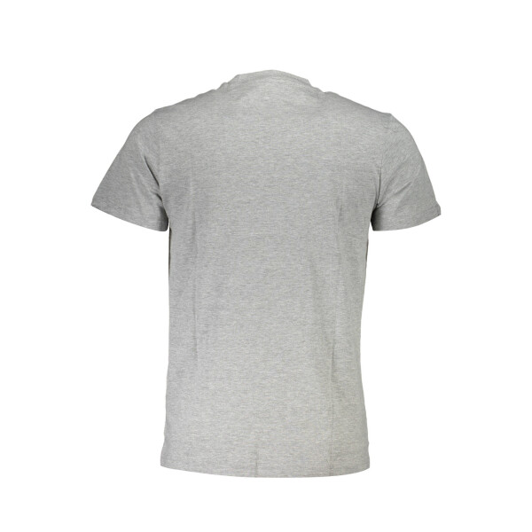 CAVALLI CLASS Ανδρικό Γκρι T-shirt με κοντά μανίκια και λογότυπο