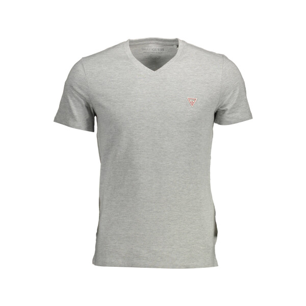 Guess Jeans Ανδρικό Γκρι T-shirt με V λαιμόκοψη