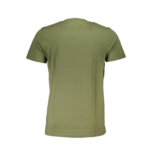 Cavalli Class ανδρικό t-shirt σε πράσινο χρώμα με μακριά μανίκια και λογότυπο