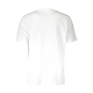 Diesel Ανδρικό Λευκό T-shirt με στρογγυλή λαιμόκοψη και λογότυπο