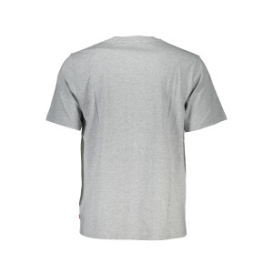 Levi's ανδρικό γκρι t-shirt με στρογγυλή λαιμόκοψη και κεντημένο λογότυπο