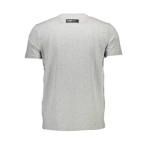 PLEIN SPORT Ανδρικό Γκρι T-shirt με print λογότυπο