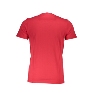 CAVALLI CLASS Ανδρικό Κόκκινο T-Shirt με κοντά μανίκια και λογότυπο