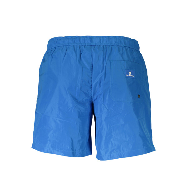 Karl Lagerfeld Beachwear Ανδρικό Μπλε Μαγιό με κορδόνια και τσέπες