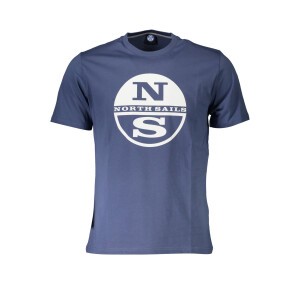 North Sails ανδρικό t-shirt σε μπλε χρώμα με κοντά μανίκια και λογότυπο