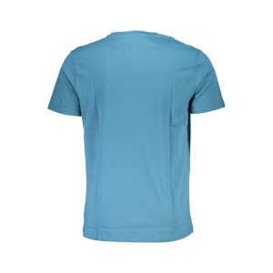 GIAN MARCO VENTURI Ανδρικό Μπλε T-shirt με κοντά μανίκια και λογότυπο