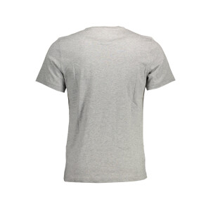 Tommy Hilfiger ανδρικό γκρι t-shirt με κοντά μανίκια και λογότυπο