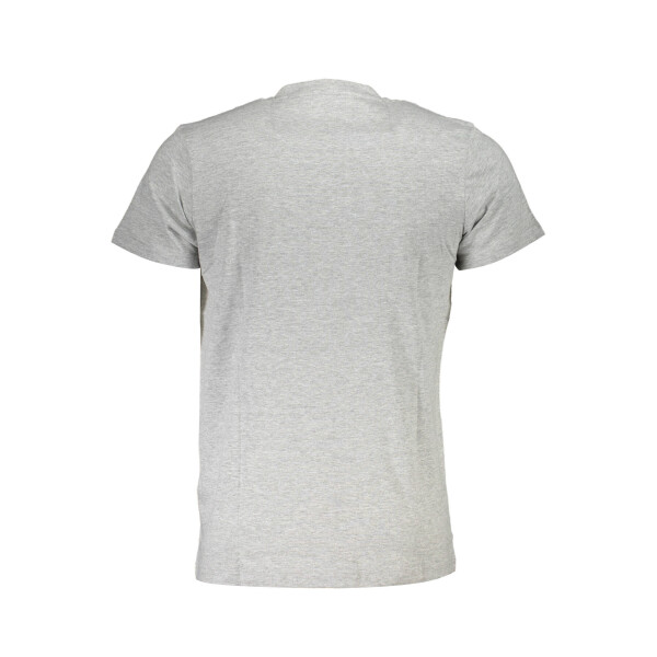 CAVALLI CLASS Ανδρικό Γκρι T-shirt με κοντά μανίκια και λογότυπο