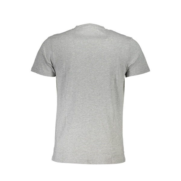 CAVALLI CLASS Ανδρικό Γκρι T-shirt με κοντά μανίκια και λογότυπο