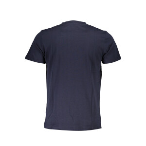 CAVALLI CLASS ανδρικό t-shirt σε μπλε χρώμα με κοντά μανίκια και λογότυπο
