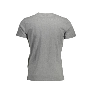 LA MARTINA Ανδρικό Γκρι T-shirt με στρογγυλή λαιμόκοψη