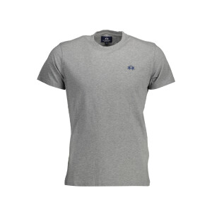 LA MARTINA Ανδρικό Γκρι T-shirt με στρογγυλή λαιμόκοψη