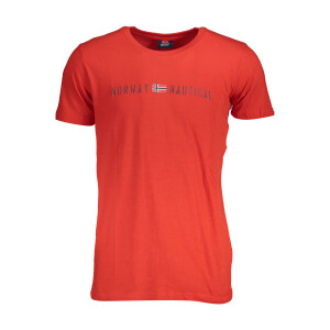 NORWAY 1963 Ανδρικό Κόκκινο T-Shirt με κοντά μανίκια και λογότυπο