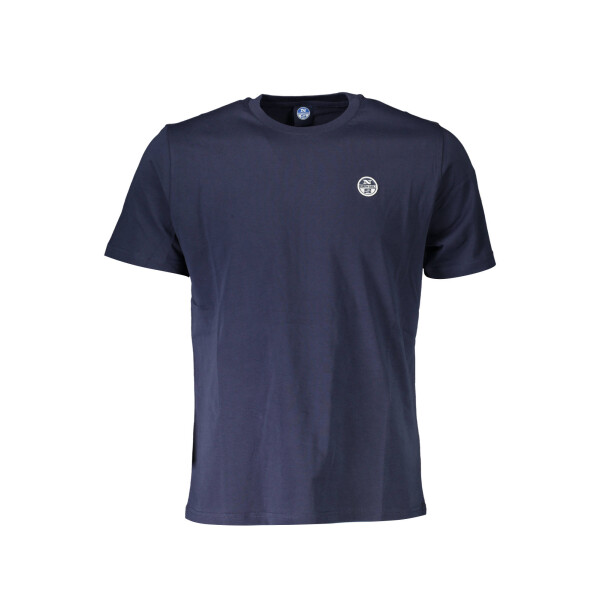 North Sails ανδρικό μπλε t-shirt με στρογγυλή λαιμόκοψη και λογότυπο