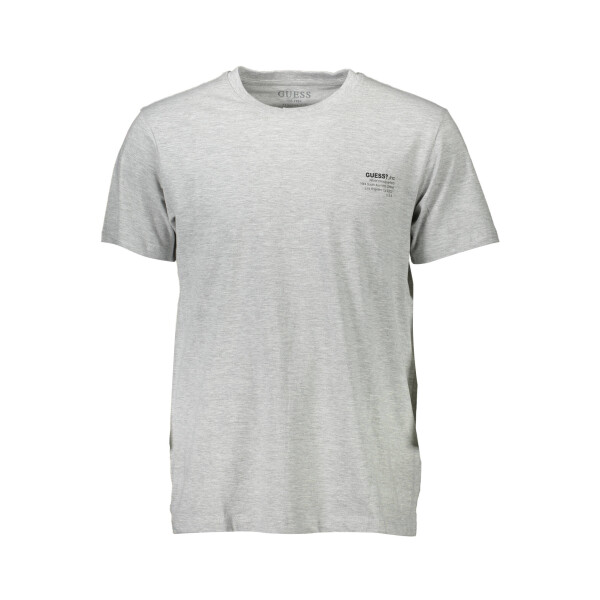 Guess Jeans ανδρικό t-shirt σε γκρι χρώμα με print λογότυπο