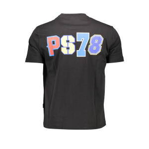 PLEIN SPORT Ανδρικό Μαύρο T-shirt με print και λογότυπο