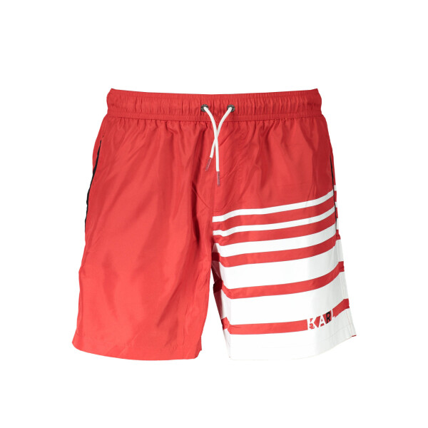Karl Lagerfeld Beachwear Ανδρικά Κόκκινα Μποξεράκια με print λογότυπο