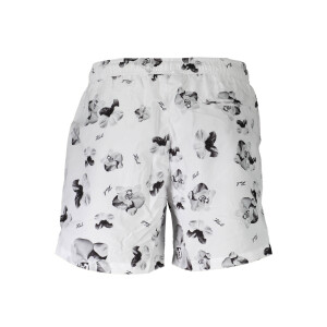 Karl Lagerfeld Beachwear Ανδρικό Λευκό Μαγιό με κορδόνια και τσέπες