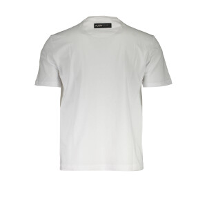 PLEIN SPORT Ανδρικό Λευκό T-shirt με κοντά μανίκια και λογότυπο