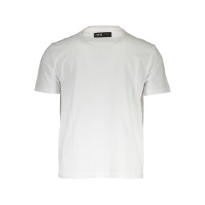 PLEIN SPORT ανδρικό λευκό t-shirt με κοντά μανίκια και print λογότυπο