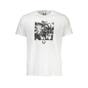 GIAN MARCO VENTURI Ανδρικό Λευκό T-Shirt με κοντά μανίκια και λογότυπο