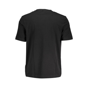 BOSS Ανδρικό Μαύρο T-shirt με στρογγυλή λαιμόκοψη