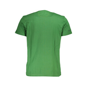LA MARTINA Ανδρικό Πράσινο T-shirt με στρογγυλή λαιμόκοψη και λογότυπο