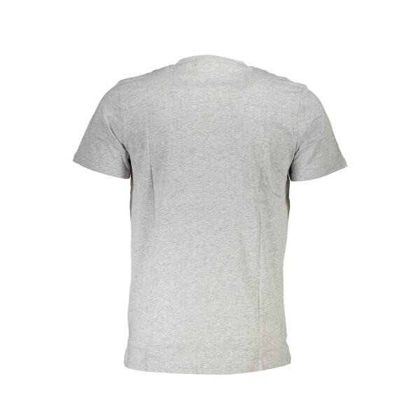 CAVALLI CLASS Ανδρικό Γκρι T-shirt με κοντά μανίκια και λογότυπο