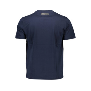 PLEIN SPORT Ανδρικό Μπλε T-shirt με κοντά μανίκια και λογότυπο