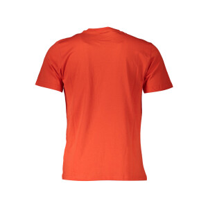 North Sails ανδρικό κόκκινο t-shirt με στρογγυλή λαιμόκοψη και λογότυπο