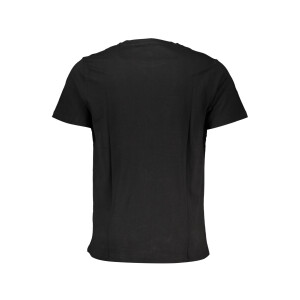 GIAN MARCO VENTURI ανδρικό μαύρο t-shirt με κοντά μανίκια και λογότυπο