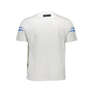 PLEIN SPORT Ανδρικό Λευκό T-shirt με κοντά μανίκια και λογότυπο