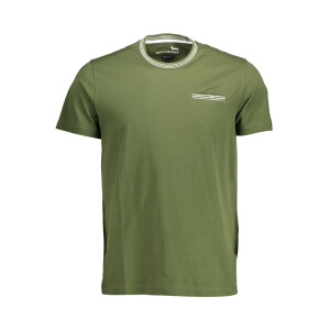 Harmont & Blaine Ανδρικό Πράσινο T-shirt με στρογγυλή λαιμόκοψη και τσέπη