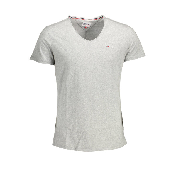 Tommy Hilfiger ανδρικό t-shirt σε γκρι χρώμα με V λαιμόκοψη