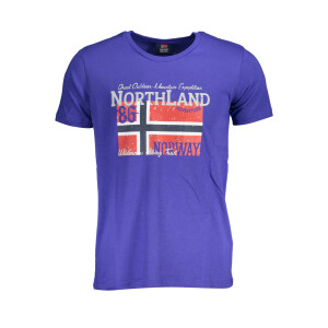 NORWAY 1963 Ανδρικό Μπλε T-shirt με κοντά μανίκια και λογότυπο