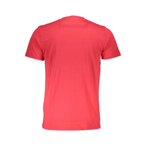 CAVALLI CLASS Ανδρικό Κόκκινο T-shirt με print λογότυπο